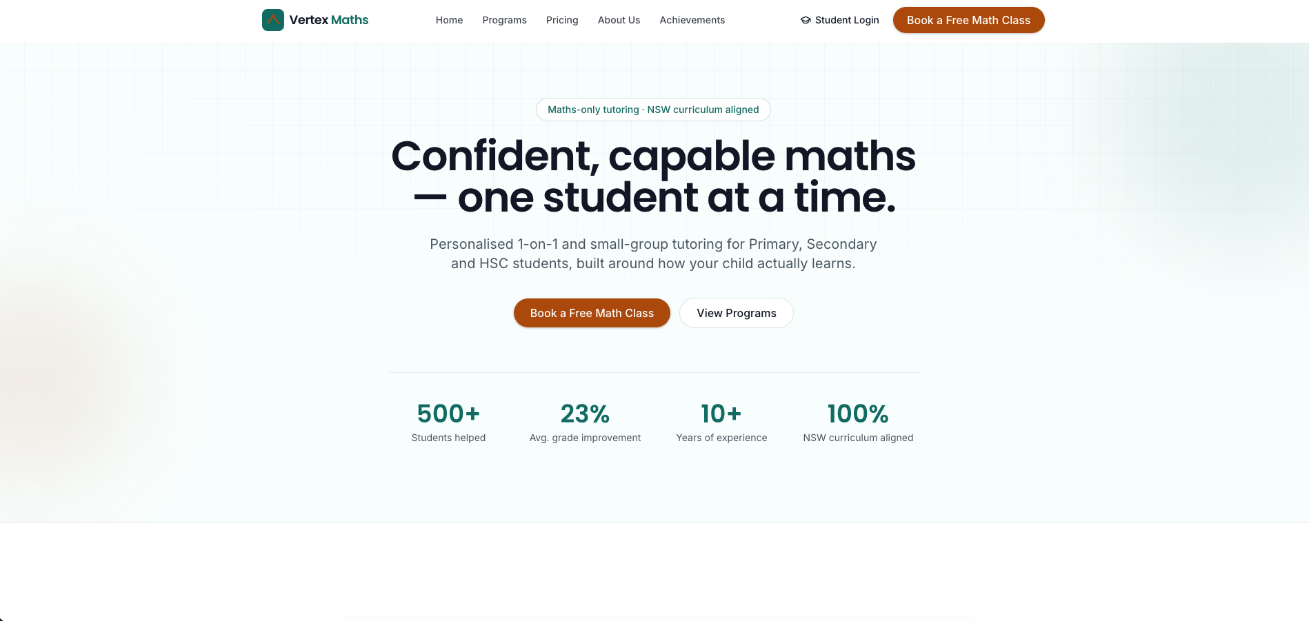 Vertex Maths Tutoring